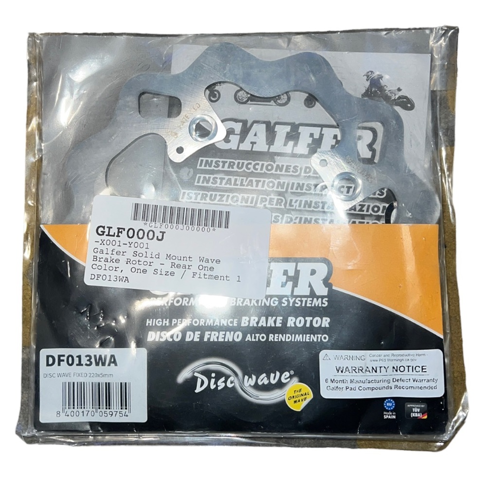 GALFER
Rear Solid Mount Wave Rotor 
DF013WA